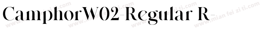 CamphorW02-Regular R字体转换